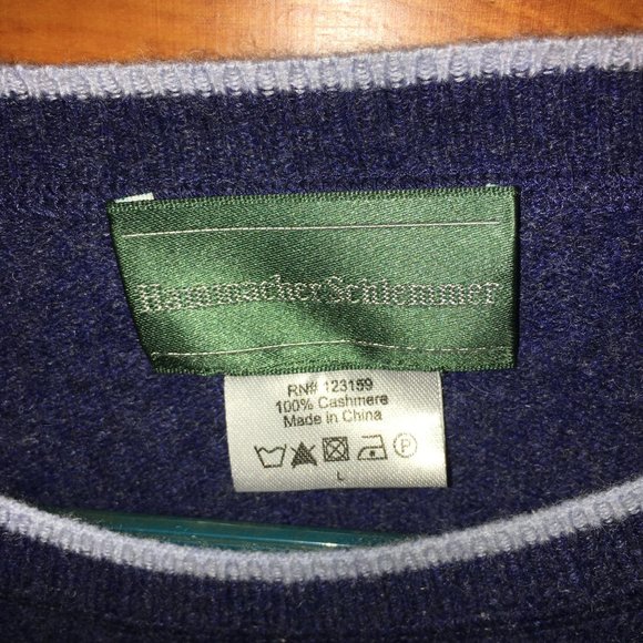 HAMMACHER SCHLEMMER CASHMERE SWEATER SIZE LARGE - Picture 2 of 2
